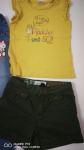 Majica s Oliver, gap hlačke, jeans kavbojke za 4 leta
