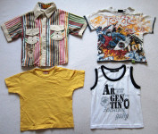 Majice kratek rokav, vel. 3-4 leta