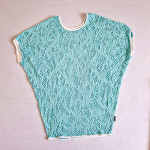 Mint čipkasta majica - Moja Moja - velikost S