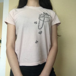 Svetlo roza kratka majica S