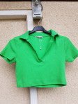 ZARA ZELEN CROP TOP Z ETIKETO S/M