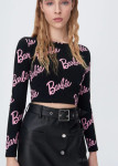 KOMPLET CROP TOP BARBIE IN USNJENO KRILO, NOVO