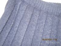 pleteno plisirano krilo modre barve
