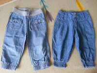 HLAČE CAPRI 98/104 JEANS