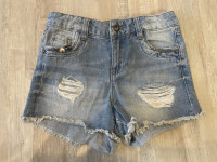 Jeans kratke hlače vel.134/140