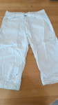 Tričetrt moške bele hlače M