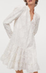 Kratka bela obleka H&M xs