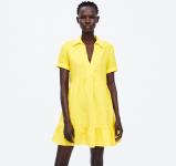Nova Zara rumena obleka XS