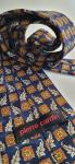 Pierre Cardin - originalna kravata: temno modra, zlat potisk, NOVA R
