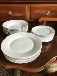 Jedilni servis bele barve - 23 kosov