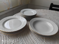 Retro garnitura-jedilni krožniki, 13 kom, porcelan Titov Veles