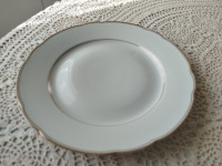 Servirni krožnik z zlato dekoracijo - porcelan Made in Germany