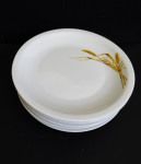 Vintage komplet 6 desertnih krožnikov Jugokeramika, klasje