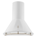 Klarstein Lumio Neo, Bele barve, Retro dimnična kuhinjska napa, 60 cm,