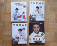 Knjiga receptov - Tomaž in Mate, Tomaž in Ema, Tomaž (4 knjige)