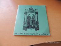 KULTURNE DRAGOCENOSTI KAMNIKA ROVŠNIK ZUPANČIČ ŽUMER KC KAMNIK 1984
