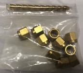 agilent brass 1/8 nut and ferrule sets 5181-7479