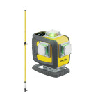 NIVEL SYSTEM Križni linijski laser, zeleni ž. CL4D-G + LP-36