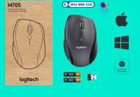 Logitech M705 Marathon brezžična laserska miška