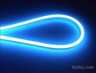 LED neon flex cev mini Hladno modra IP65 moči 9W/m DC12V