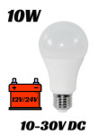 LED žarnica E27, 12V / 24V DC, 10W, TB