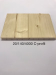 LADIJSKI POD 20x140x4000mm C-profil AKCIJA!!!