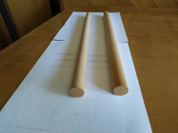 Okrogle lesene palice fi 22mm x 420mm