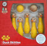 Igrača Keglji leseni račke 2+