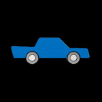 Lesen igralni avtomobilček Moder Waytoplay Back & Forth Car - Blue