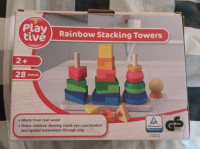 Lesena Igrača: zlaganje stolpov