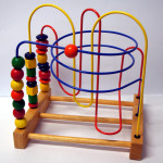Leseni labirint /spirala / motorična igrača