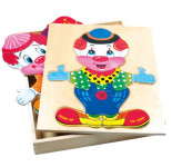 SESTAVI KLOVNA, obleci medvedka