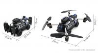 Dron s kamero, leteči oklepnik, kvadrokopter s kamero