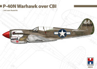 Maketa letala Hobby2000 (ex Hasegawa)48002  P-40N Warhawk z dodatki
