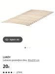 2x posteljne letvice Ikea