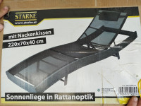 Ležalnik 220x70x40 cm novi