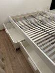 Postelja IKEA Brimnes z letvenim posteljnim dnom