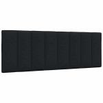 vidaXL Blazina za vzglavje Hanko črna 140 cm blago