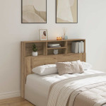 vidaXL Omarica z vzglavjem Artisan hrast 140x19x103,5 cm