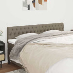 vidaXL Posteljno vzglavje taupe 180x7x78/88 cm blago