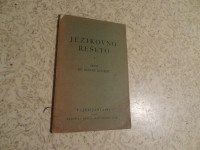 JEZIKOVNO REŠETO 1 R. F. KOLARIČ SLOVENSKI TISK 1931