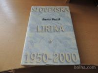 SLOVENSKA LIRIKA 1950-2000 D. PONIŽ SLOVENSKA MATICA 2001