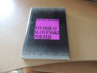 ŠTUDIJE O SLOVENSKI POEZIJI F. BERNIK DZS 1993