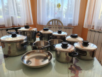 Komplet loncev ponev lonec pokrov 25 kos