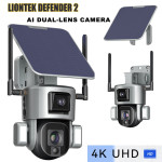 Liontek Defender 2 IP 4K PTZ kamera 2x4MP kamera 5-50X auto zoom 4G