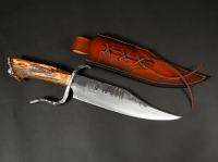 bowie lovski nož ročno kovan 43 cm