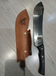 Nož tramontina 38cm ,rocno gravirjan pa narejen usnjeni etui