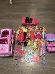 Barbie - vozilo, barbike, obleke in dodatki