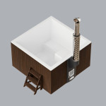 Polar Spa ELITE QUATTRO 180 – Luksuzna masažna kad na drva (HOT TUB)