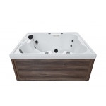 Zunanja masažna kad PALERMO - Beli marmor 180x160x76 cm